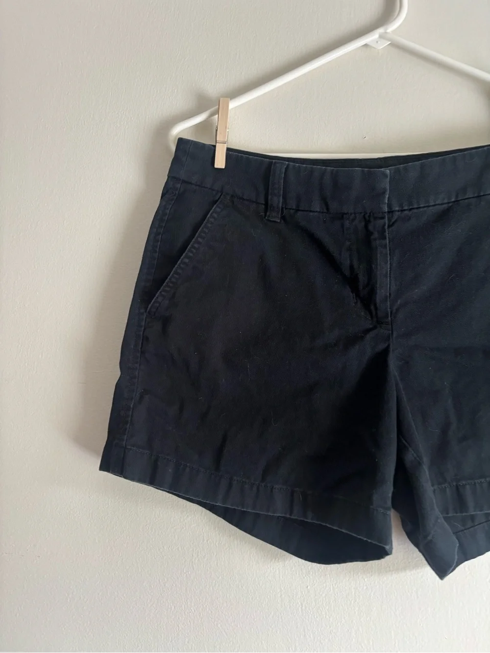 J. Crew Navy Cotton Bermuda Shorts